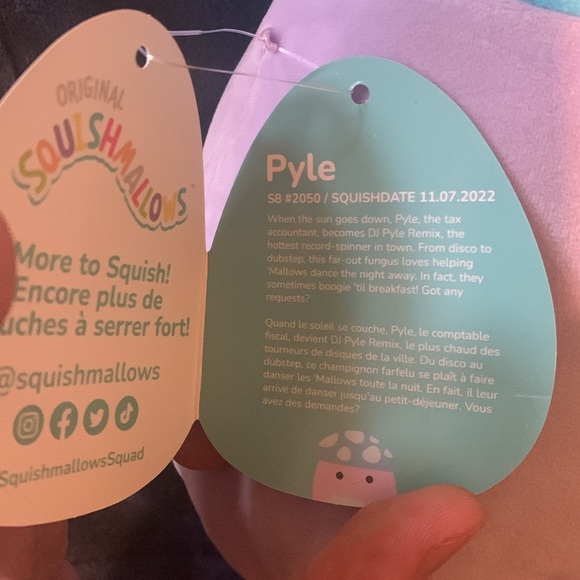 Pyle the mushroom squishmallow 8inch NWT - Picture 6 of 6